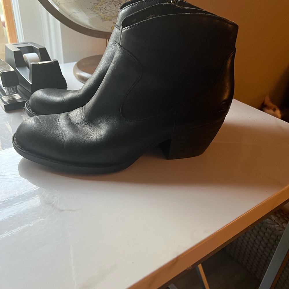 Born Black Leather Shoes